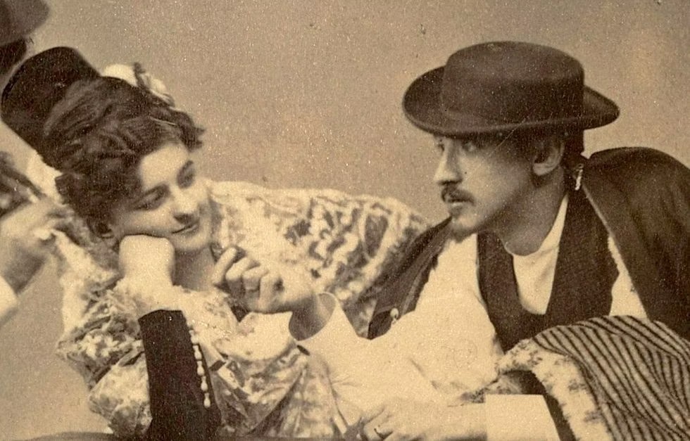 Ampliar: Emilia Pardo Bazán e o seu marido Xosé Quiroga